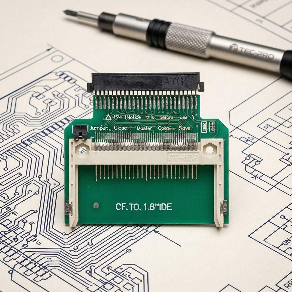 1.8 Inch CF Memory Card Adapter 50 Pin Compact Flash Adapter Card  Motherboards