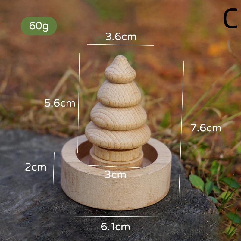 Mini Wooden Essential Oil Diffuser Christmas Tree Design Car Bedroom Bathroom Decor Home Fragrance Ideal Gift Essential Oil Air C