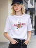 Casual Tiger Print Cotton Tee Loose Fit Short Sleeve Summer Unisex Daily Tops