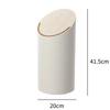 Wooden Lid Trash Can 9L Toilet Garbage Container Household Recycle Dustbin Nordic Home Decorative Bathroom Office Wastebasket