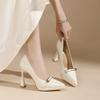 - Sexy Pointed Thin Heel One-word High Heels for Women's Autumn New Waterproof Table, Not Tired Feet, Single Shoes for Women