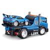 Maisto Muscle Machines Muscle Transporter Diecast Model Car Flatbed Liberty Walk Nissan Skyline R34 1/64 / (JDM / GT-R - Blue/Black 11546)