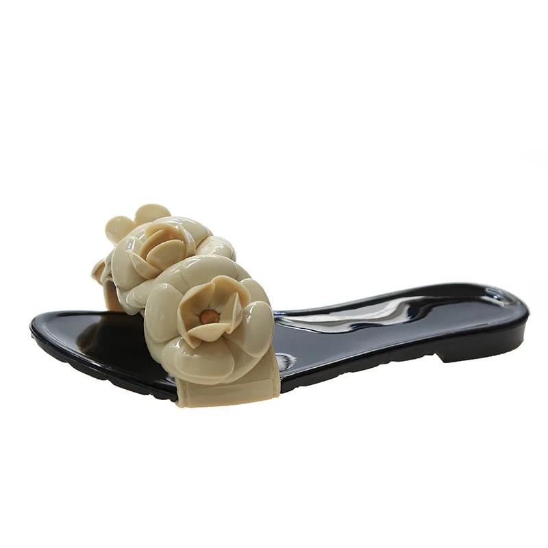 Women Slippers Summer Outside Flat Bottom Slippers Fashion Jelly Sandals Women New Beach Women's Shoes Sandalias De Mujeres
