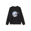 Puma Metallic Elephant Print Crew Neck Sweatshirt Unisex Tops Black 622907-01