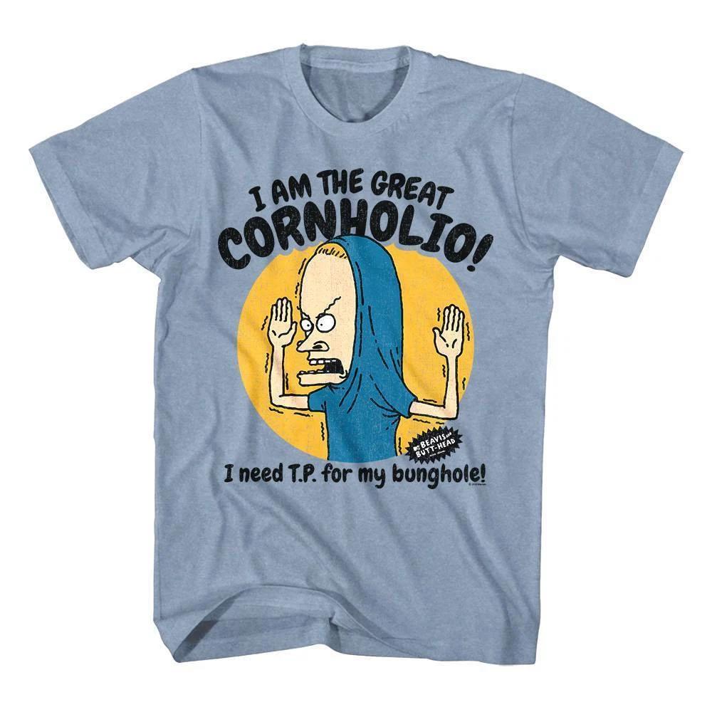 Beavis and Butthead The Great Cornholio Men s T Shirt Need TP for my Bunghole 2XL