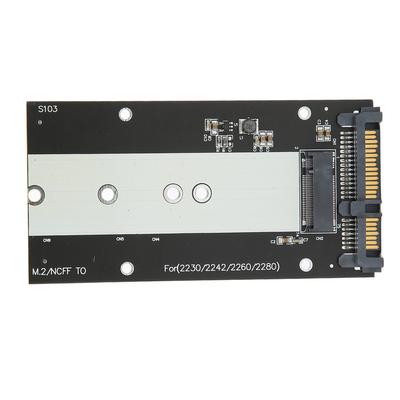M.2 NGFF auf SATA III Konverter-Adapter 6000MB/s Schnelle Übertragung Massenspeicher-Schnittstelle Festplatten-Konverterkarte