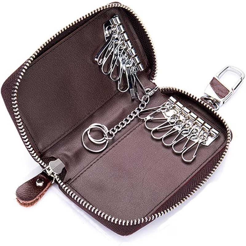 1PC Anti-fall Key Holders 6 Hooks Metal Rivet Wallet Key Clasp Clip Practical Small Keyring for Birthday Gifts