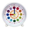 Retro Metal Silent Alarm Clock with Night Light Children's Student Desktop Clock Clock