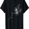 Einlinien-Zeichnung Kirschblüten T-Shirt