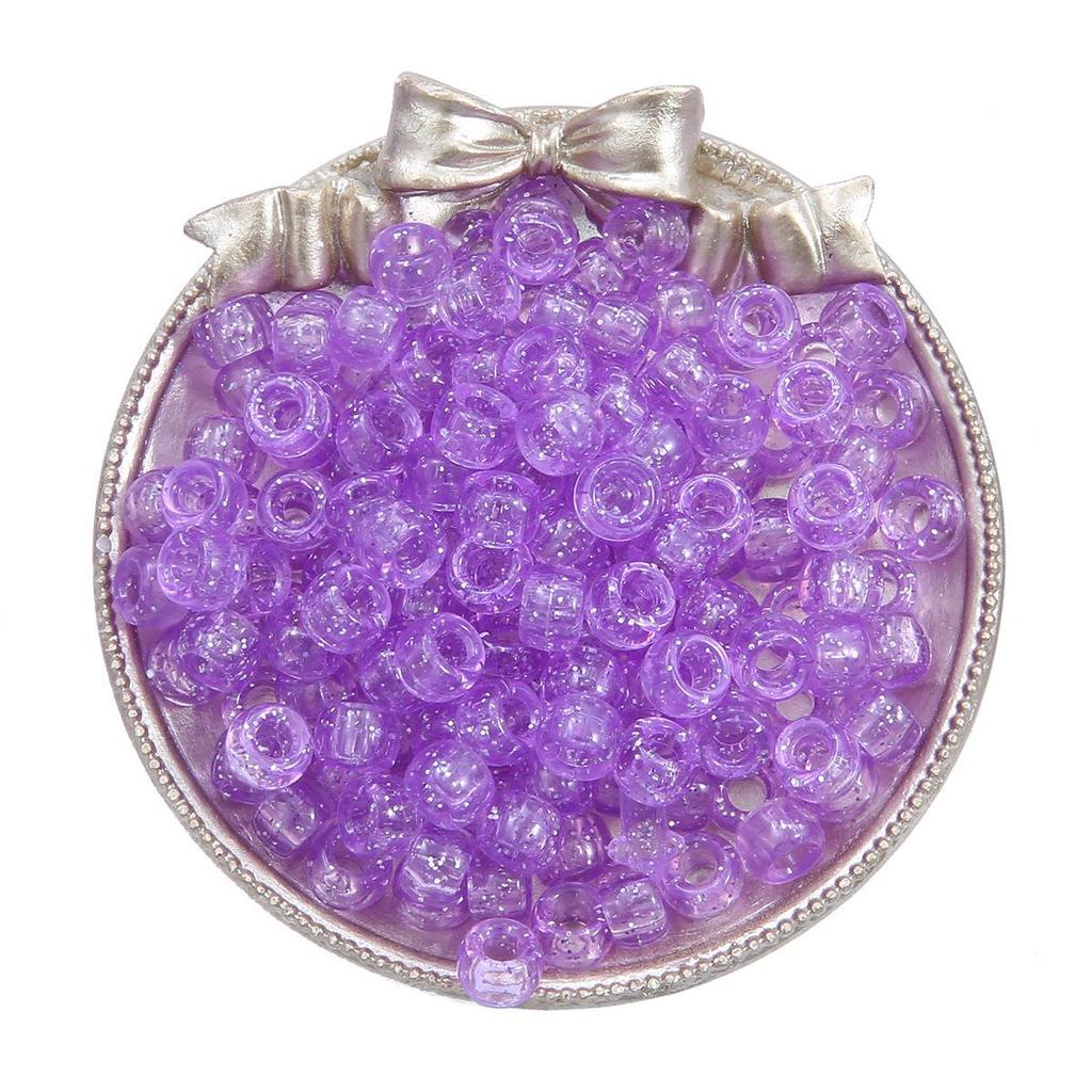 Acrylic Large Hole Barrel Beads 9x6mm for DIY Bracelet Jewelry Making