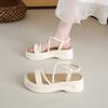 Summer sandals casual flat outside beach fashion 2025 seaside soft sole women's skirt new