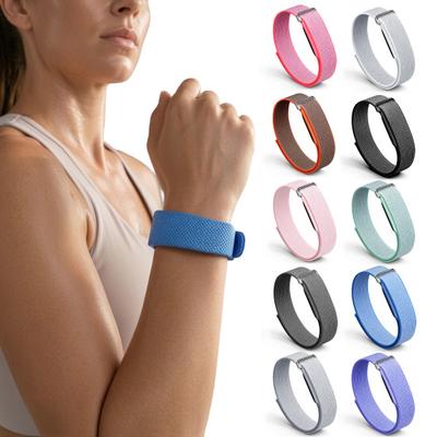 אביזרי שעון מבד עמיד רצועת ניילון ל-Fitbit Air, רצועת החלפה נושמת, רצועות מתכווננות לפעילות בחוץ, רצועת יד ספורט, מונעת זיעה