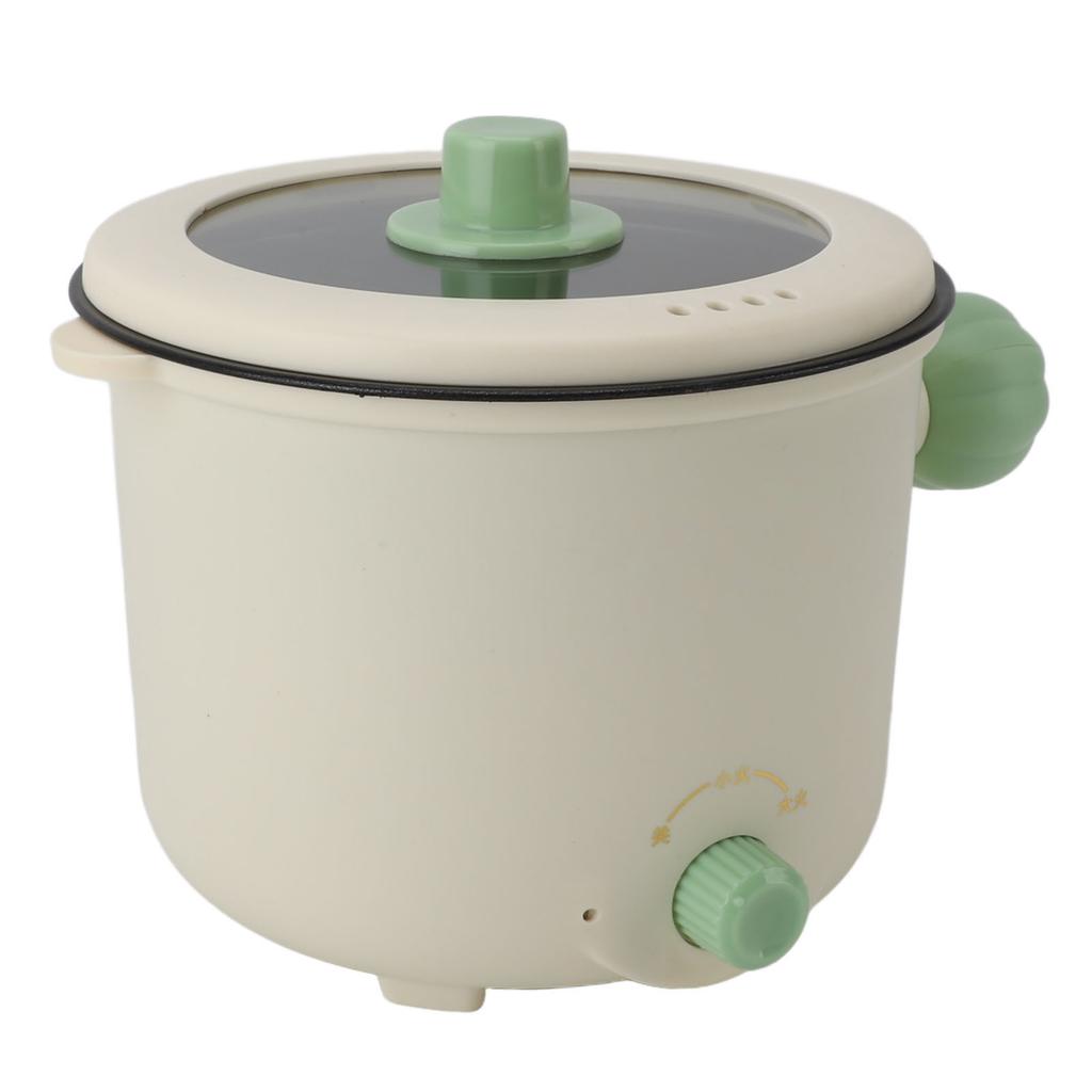 Electric Cooking Pot Multifunctional Non Stick Portable Mini Electric Hot Pot for Kitchen Dorm 1.8L EU Plug 220V