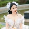 Fairy Bridal Wedding Headband Tiaras Hair Hoop Jewelry with Beaded Tassel for Birthday Stage Party Show Dress Up