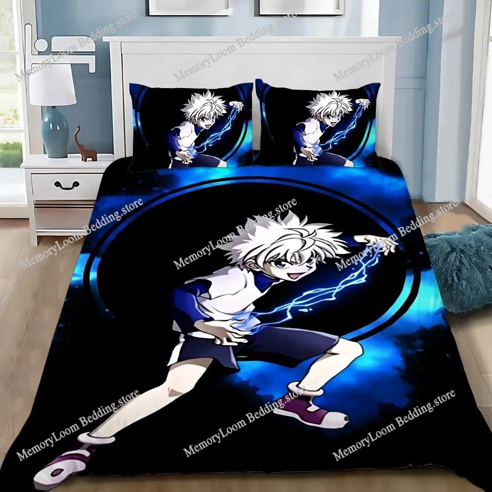 Home Textile Cartoons Fun Hunter X Hunter Duvet Cover Pillow Case Boy Girl Bedding Set King/Queen/Twin Size Soft Polyester