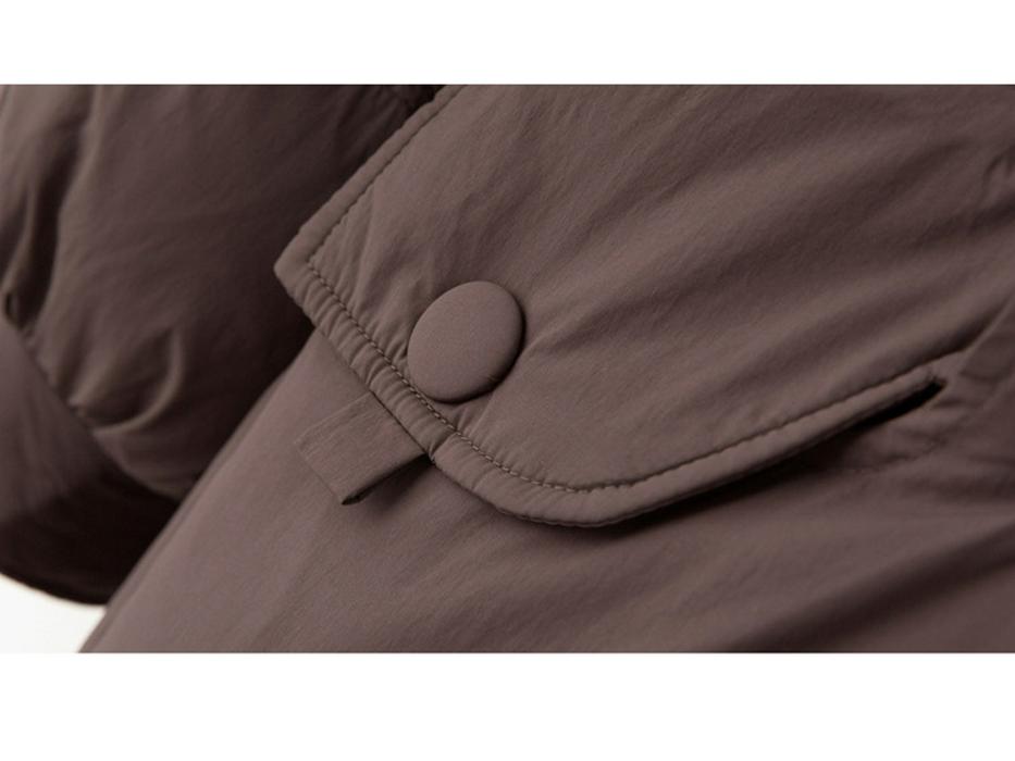 Women's High-End Extra Long White Duck Down Hooded Coat with Large Pockets - YJ6852