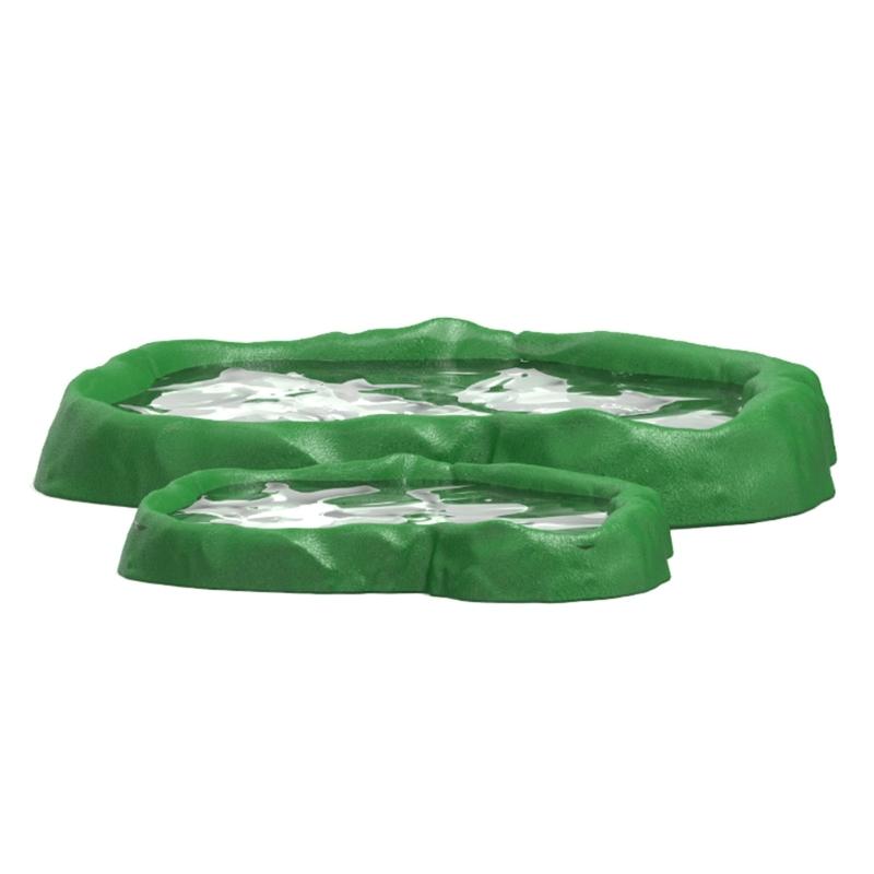 3in1 MultiFunctional Plastic Reptiles Food Water Feeder Bowl Bath Bowl For Amphibians Feeding Bathing And Watering Supply