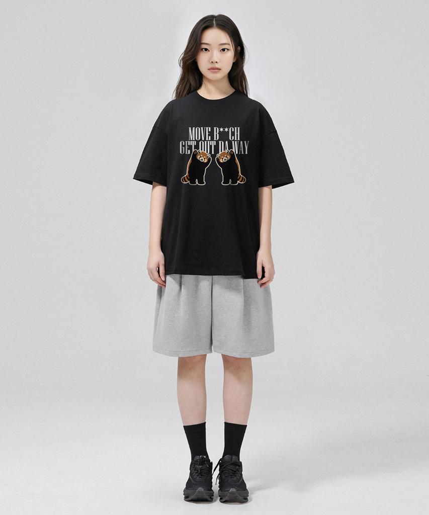 Geulaenpini Come On In Oversized Short Sleeve T-Shirt - Black