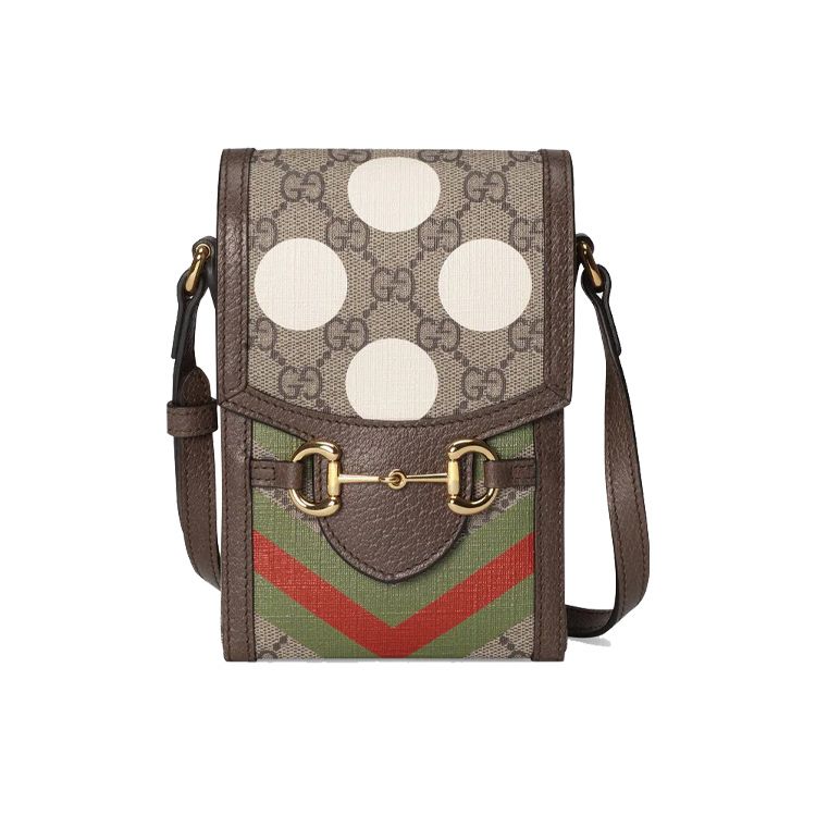 

Gucci Horsebit 1955 Вінтажний Логотип Різнокольоровий Геометричний Принт Полотно та Шкіра Міні Сумка на Плече Унісекс Сумка на Плече Ебеново-Коричневий 625615-UQHFG-8679 Shopping Bag Set(Basic Set+Shopping Bag)