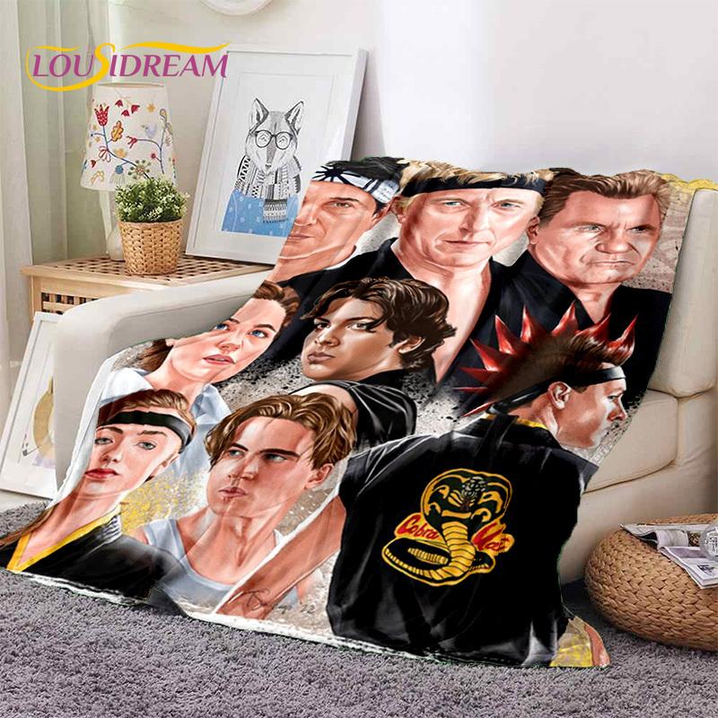 3D Cobra Kai Classics TV Amanda Karate Soft Flannel Blankets,Throw Blanket Comfortable Blanket for Picnic Beds Sofa Home Bedroom