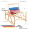 Kids' Wooden DIY Loom: Creative Handmade Knitting Toy for Students