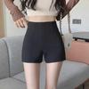 Summer 2023 Women's Black Suit Shorts with Anti-Exposure Safety Design