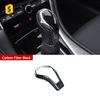 Shasha Carbon Fiber Car Parts Gear Shift Knob Cover Auto Interior Accessories Decoration for Infiniti Q50 Q60