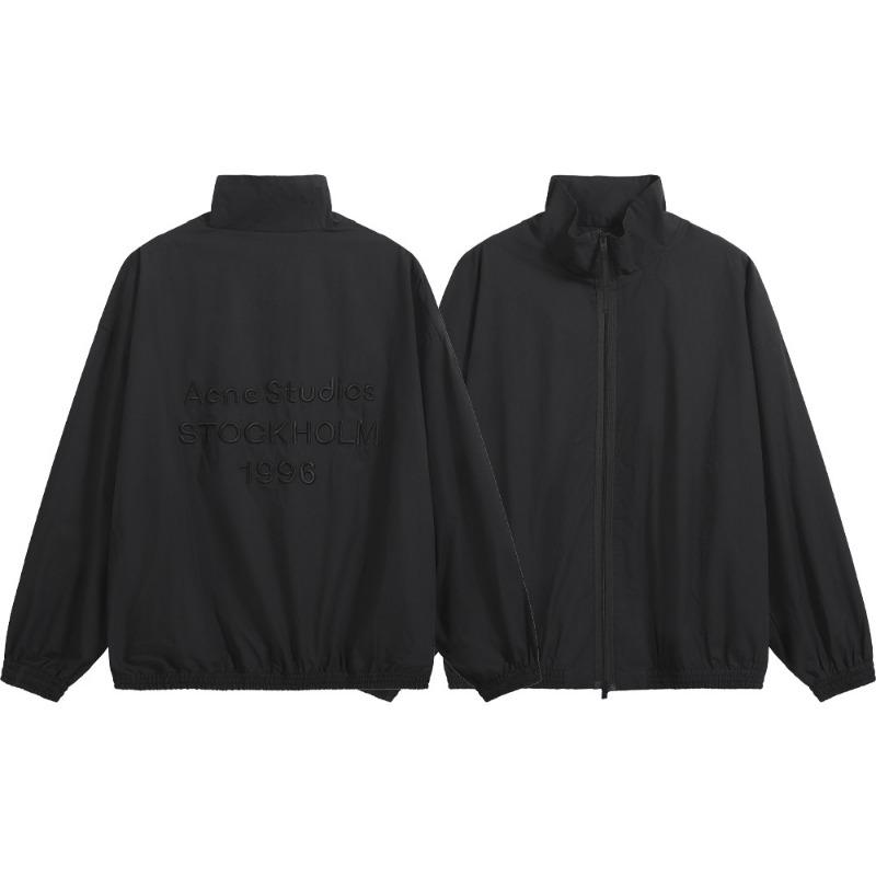 

Вышитая куртка-ветровка EastRogue, свободного кроя, осенне-зимняя, в американском повседневном стиле, со стойкой воротником, на молнии. XL чёрный