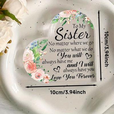 Sunflower Friendship Plaque - Simple Style Gift for Besties & Sisters