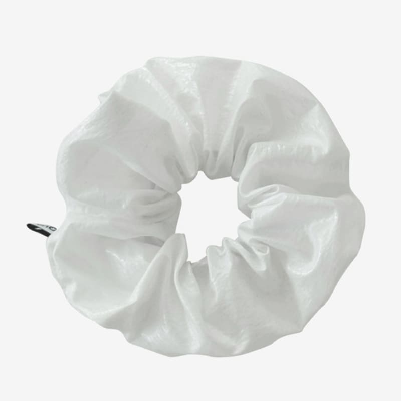 

quartevv Кожаная резинка-скранч - белая white