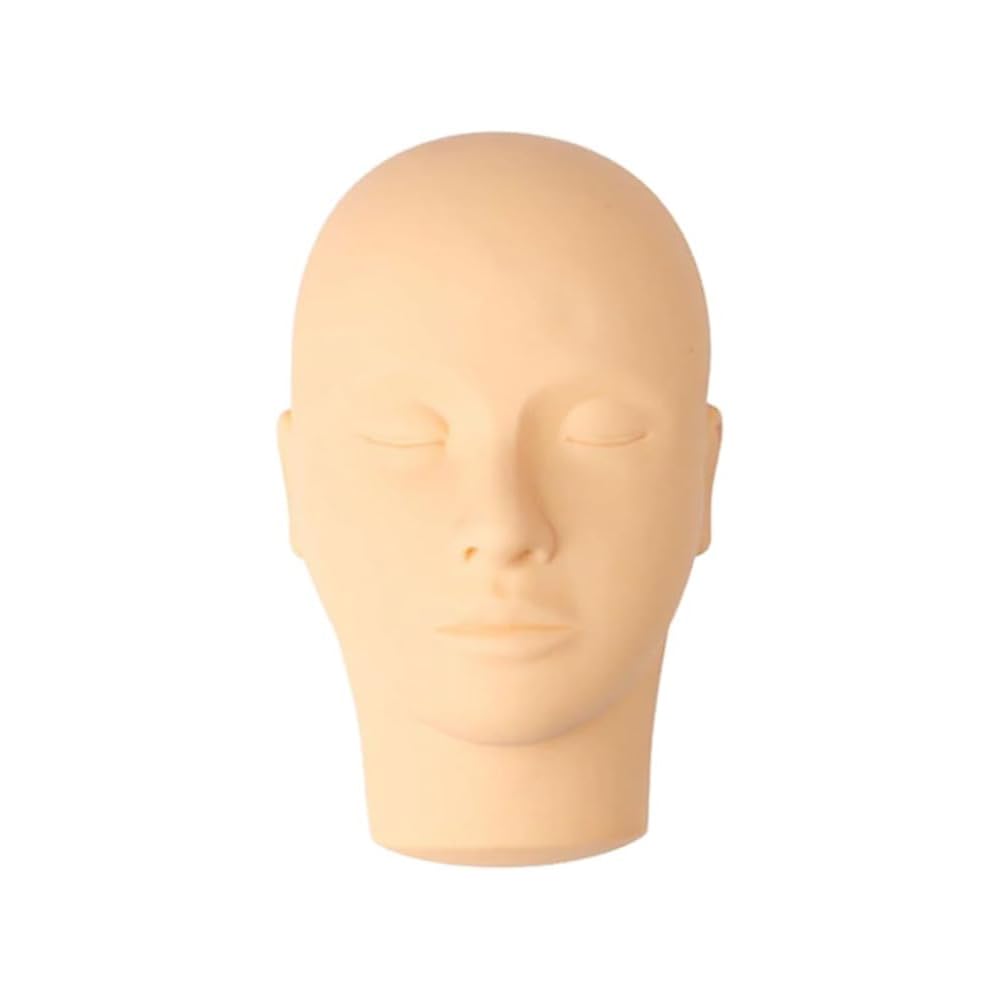 MaT store Mannequin Head for Haircutting Practice, Face Base, Makeup, Wig, Massage, Easy Makeup Removal