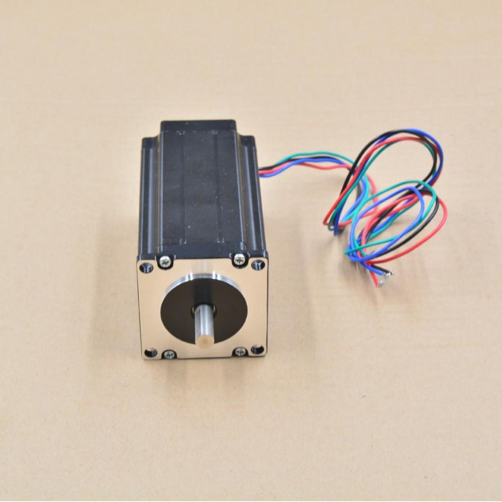 Link CNC 57 Stepper Motor 23HS2442: Single Axis, Two-Phase, Four-Wire, 112mm, 4.2A, 8mm Diameter.