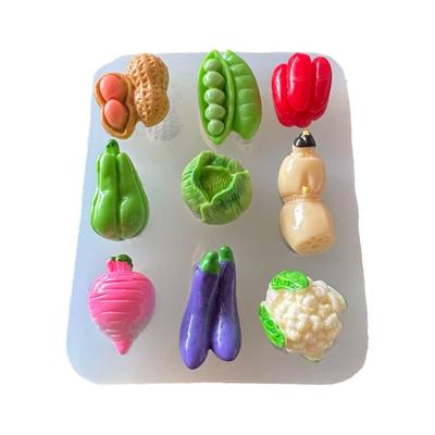 Creatieve Siliconen Keuken Vormen Collectie Flexibele Vormen voor Hars Sieraden Maken Natuurlijke Fruit Groente Ontwerpen