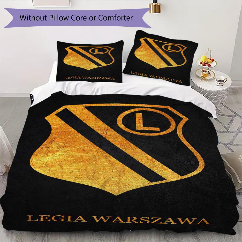 

Legia Warsaw Pattern Bedding uilt Set uilt Cover Pillowcase Home Decoration Birthday Gift (1 * duvet cover + 2 * pillowcase without core)68 135x200cm