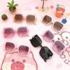 2026 Sun UV Protection Style Baby Sunglasses Boys And Girls Glasses New Square Frame Children's Glitter Cute