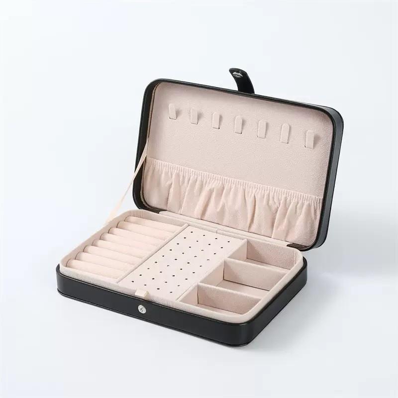 Jewelry Storage Box With Leather Cover For Travel And Gift Giving