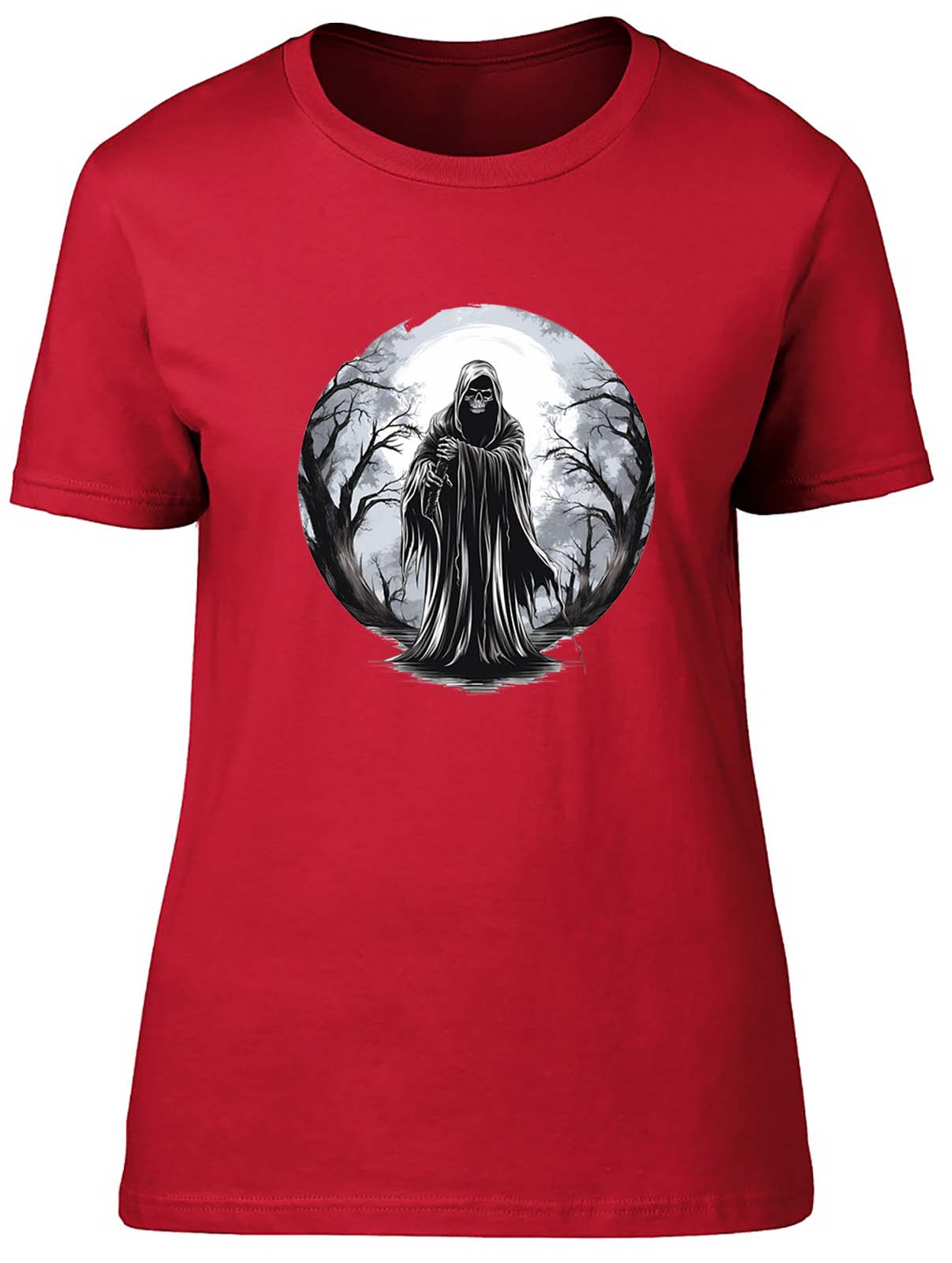 Grim Reaper Death Unisexs TShirt Skeleton Skull Goth Ladies Gift Tee 2XL