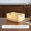 Foldable Industrial Style Plastic Storage Basket for Camping, Bathroom, Kitchen, and Sundries