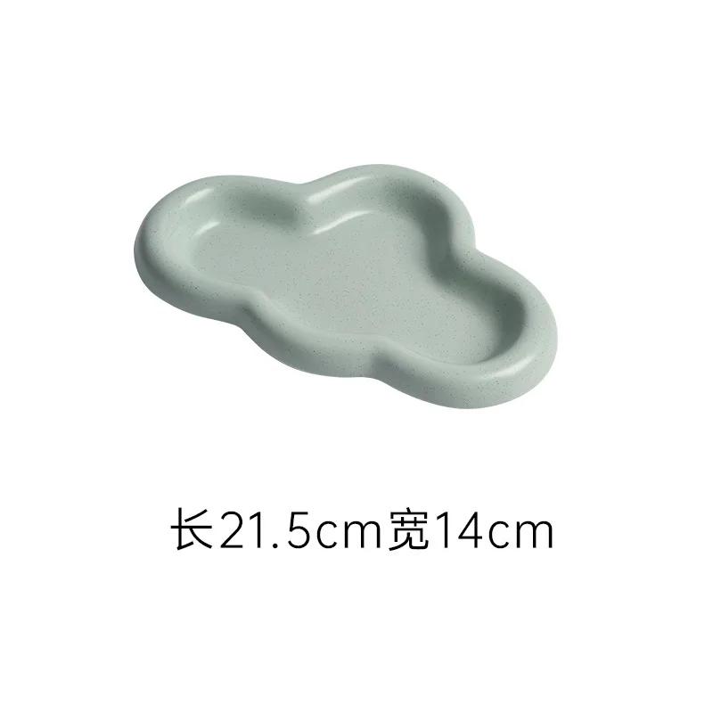 T-shaped Ceramic Display Tray, Creative Entrance Jewelry, Desktop Storage Accessories, Internet Celebrity