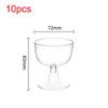 10pcs Disposable Cake Mousse Cup Wholesale Disposable Dessert Cup Round Mouth Plastic Yogurt Mousse Cake For Party Chocolate Cup