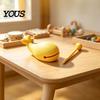 Healing Desktop Decor 3D Printed Whale Wooden Fish Percussion Instrument with Mallet, Stress Relief Gadget Sensory Fidget Toy, Decompression Ornament