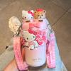 Hello Kitty 550ml Insulated Travel Mug With Straw Lock For Kids And Students