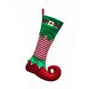 Elf Stocking with Bells - Christmas Tree Ornament & Decoration