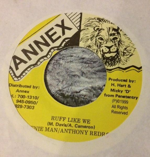 

7-дюймовая пластинка BEENIE MAN / ANTHONY RED ROSE - Ruff Like We NONE Annex 1999 Ямайка Регги, Ска и Даб Б/У