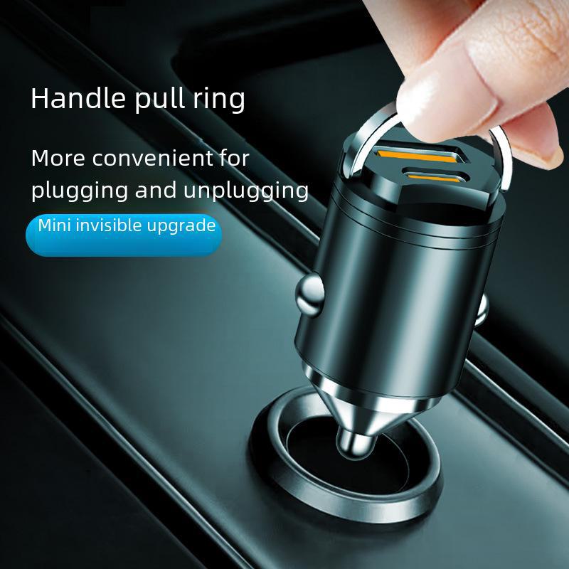 100W Super Fast Car Charger with Pull Ring for Huawei and Apple