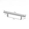 6 Pack Brushed Nickel Stainless Steel Cabinet Pulls, Modern Kitchen Drawer Handles Hardware