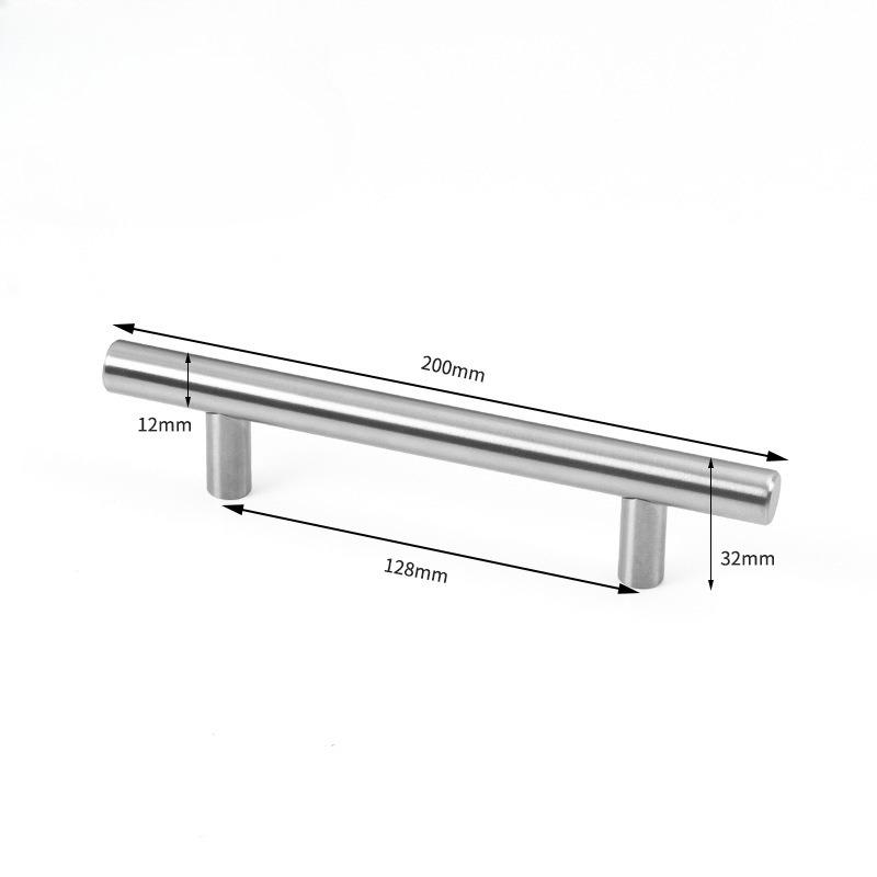 6 Pack Brushed Nickel Stainless Steel Cabinet Pulls, Modern Kitchen Drawer Handles Hardware