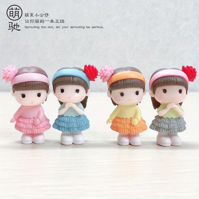 4pcs/set Mini Figurines Miniature Decor Human Model For Garden Home Ornaments Valentine's Day Gift