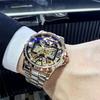 Fully Automatic Mechanical Watch for Men Waterproof Luminous Hollow Tourbillon Watch for Men