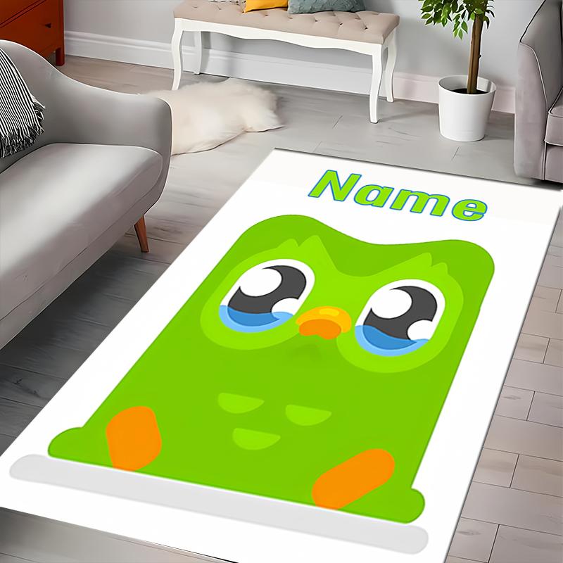 Custom personalization Duolingo Area Rug - Perfect For Kitchen, Bathroom,Laundry Room Decor Large Size Available,Gift All Seasons